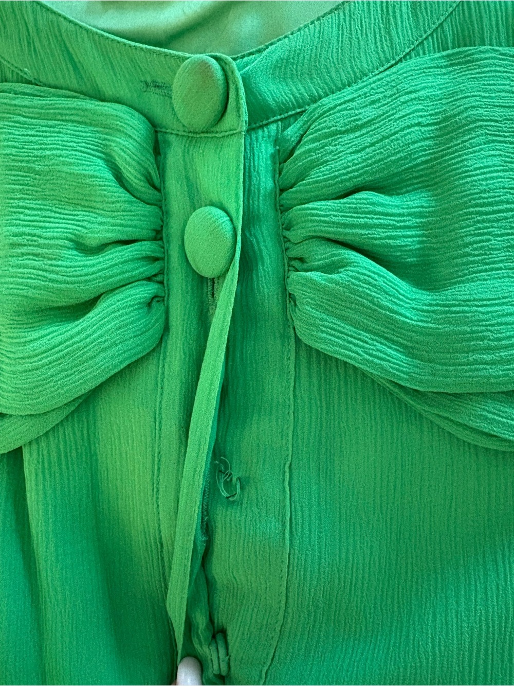 kate spade Green and Teal Midi Dress with Tweed Skirt - Picture 8 of 8